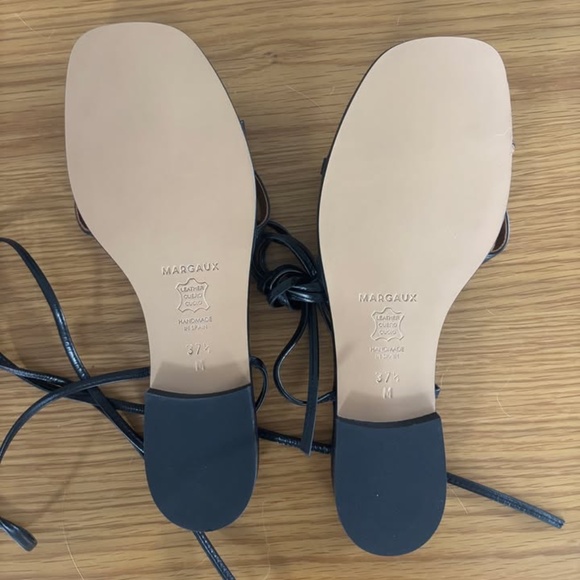 Margaux Wrap Sandals in Black - Picture 4 of 4